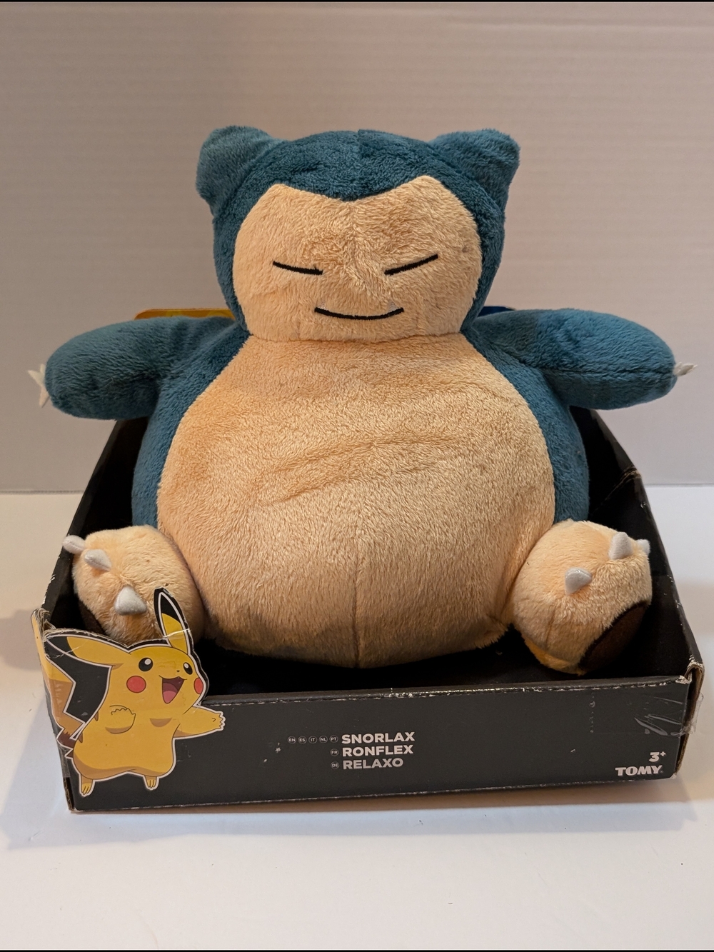 2017 Tomy POKEMON Snorlax 20th Anniversary 10" PLUSH FIGURE - NEW IN BOX